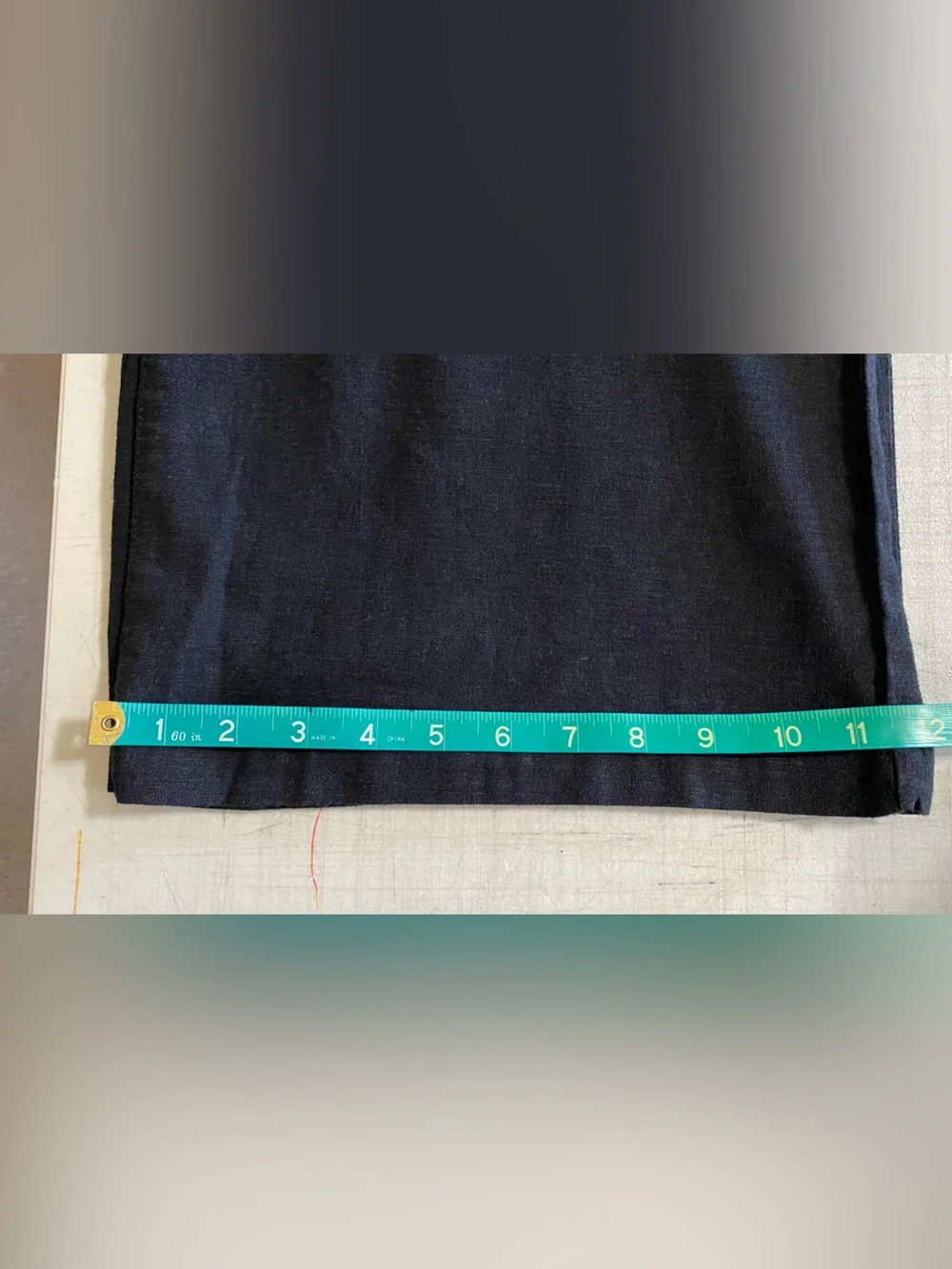 H&M Black linen Wide-Leg High-Waist Pants with Tie